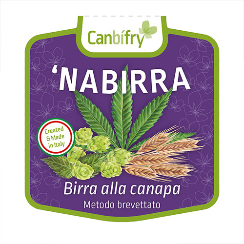 Common hop and barley, <em>Humulus lupulus - Hordeum vulgare </em><br>
Label illustration for Canbifry <br>
Client: SALD S.A.S. <br>
Graphic Design Paolo Piuri, SALD <br>